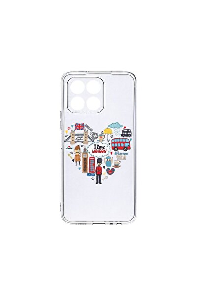 bestcase Husa BestCase¬Æ Clear Silicon, Compatibila Cu Honor X8B, I Love Lond...