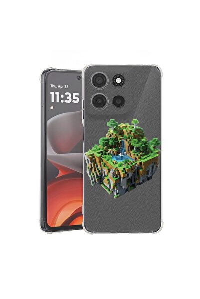 bestcase ¬Æ Husa pentru Motorola Moto G15, Anti Shock 1.5MM, Minecarft World,...
