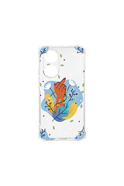 bestcase Противоударен калъф 1.5ММ, съвместим с OPPO A38 4G / A18 4G, Flowers...