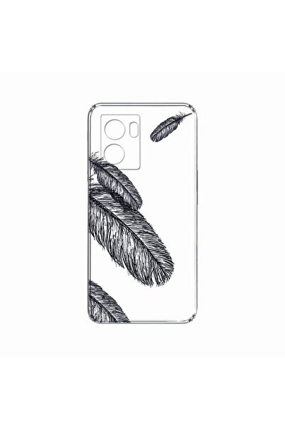 bestcase Λεπτή θήκη σιλικόνης 2 χιλιοστών, Συμβατή με OPPO A77 4G, Feathers B...