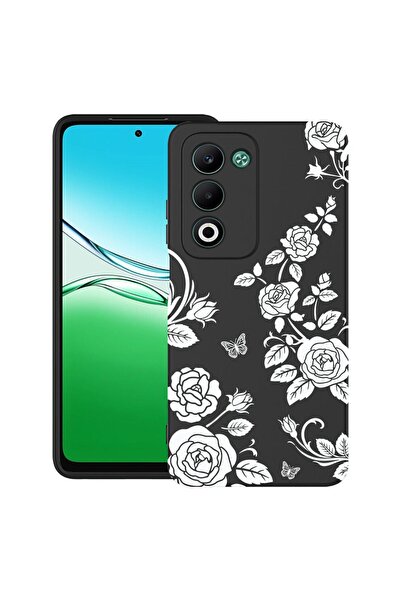 bestcase ¬Æ Husa TPU Ultra Slim Compatibila cu OPPO A5, Floral -Black Rose, 2...