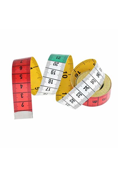 iğne izi Tailor's Tape Measure 150cm - Double-Sided Colored Measuring Tape - ...