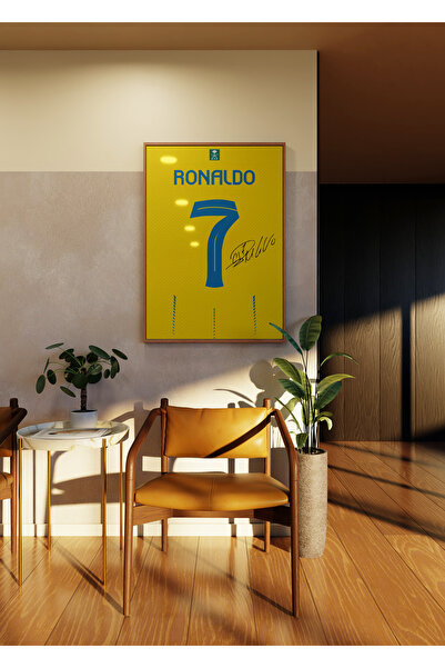 Base Concept Tablou poster cu design de tricou semnat Cristiano Ronaldo 7 Al ...
