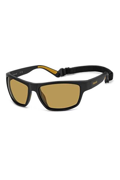 Polaroid PLD 7037/S MATTE BLACK YELLOW for UNISEX ADULT Sunglasses 60 mm