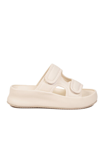 AYK'S Ecru High-Sole Women's Slippers 332190 Z