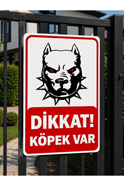 ünalgrup Caution Dog Present Warning Sign 25X35 cm a Quality Pvc Uv Printing ...