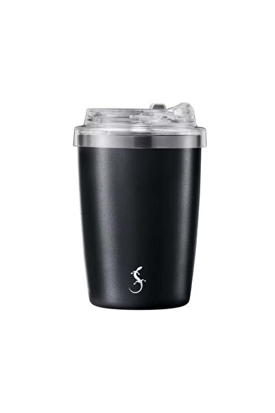 Lurch - "Coffee-To-Go" 300 ml Mat Siyah, Paslanmaz Çelik Termos - Çift Cidarl...