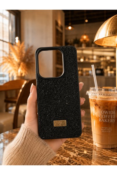 حافظة سيليكون متوافقة مع هاتف Tecno Spark 20C بتصميم مخملي مرصع بالألماس اللامع