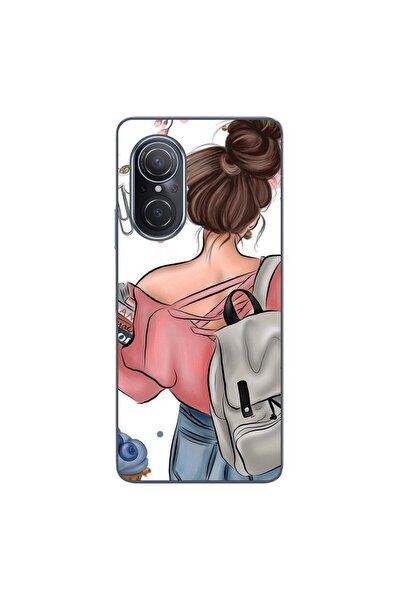 OEM Husa compatibila cu Huawei Nova 9 SE Silicon Gel Tpu Model Girl Fashion S...
