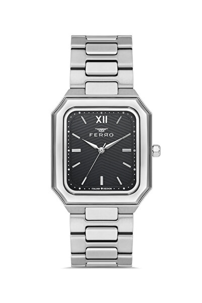 FERRO Silver Steel Cord Men's Wristwatch F11768A-A23Atm Waterproof with 2 Yea...