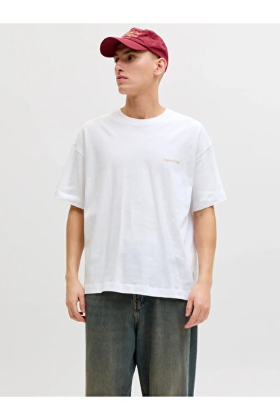 Jack & Jones Ανδρικό T-shirt, βαμβακερό, με στάμπα στην πλάτη, Χαλαρή εφαρμογ...