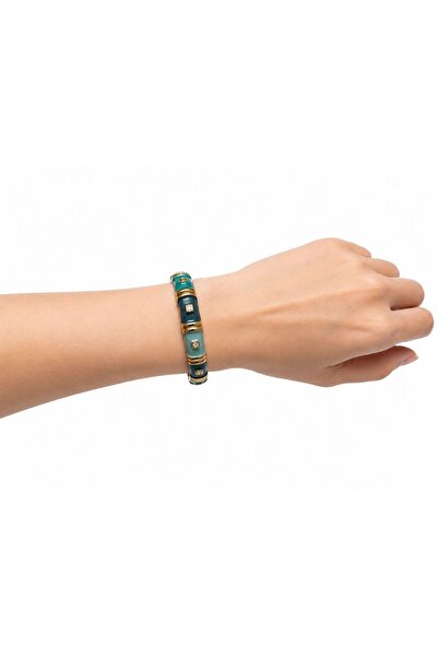 GK LUXURY & FASHION Mineli Colorful Steel Bracelet Clamp Bracelet Resistant t...