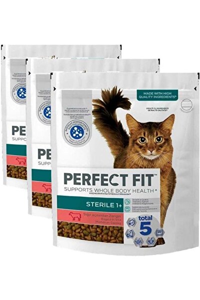 Yıldızan zkra shop Perfect Fit Kısır Yetişkin Sığırlı Kuru Mama 750G (3 paket...