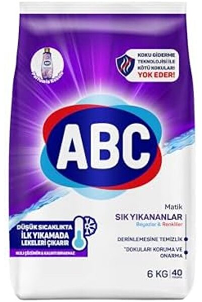 Yıldızan zkra shop ABC DETERJAN Matik Sık Yıkayanlar 6 Kg 1053162