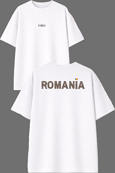 VSRN Heart Romania dizajn, prednja i zadnja strana sa štampanjem, bijela over...