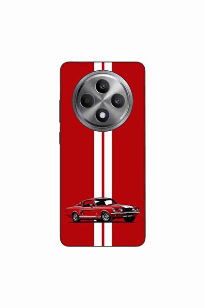 OEM Husa compatibila cu Oppo Reno12 FS Silicon Gel Tpu Model Red Mustang