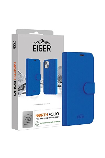 EIGER North Folio Case iPhone 16 Pro Max Blue