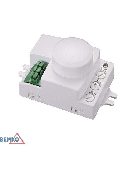 Bemko Senzor cu microunde 1200W 360 de grade IP20 dreptunghiular alb mini B52...