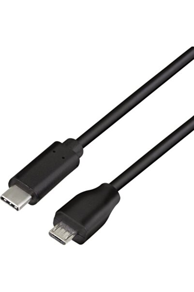 LogiLink Cablu USB 2.0 Type-C, C/M la micro USB/M, negru, 1 m