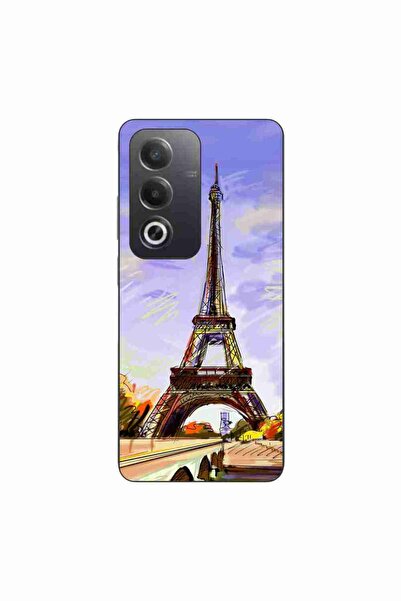 OEM Husa compatibila cu Oppo A80 Silicon Gel Tpu Model Desen Turnul Eiffel