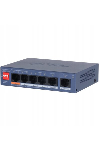 DAHUA SWITCH POE CS4006-4GT-60-V2 4-PORTOWY