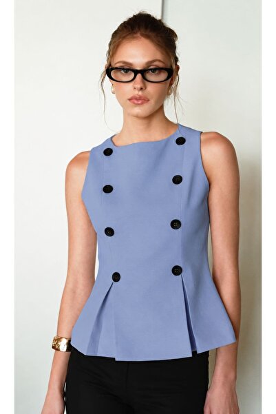 EFİL Double Button Detail Blouse