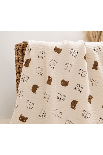 LUMY KIDS Cotton Piping Baby Blanket Stroller Cover