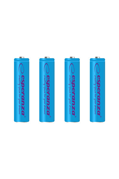 ESPERANZA ACUMULATOARE NI-MH AAA 1000MAH 4 BUC. NIEBIESKIE