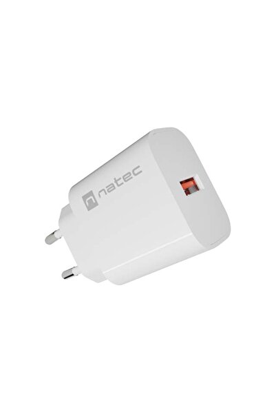 Natec ÎNCĂRCĂTOR DE REȚEA RIBERA 1X USB-A 18W ALB