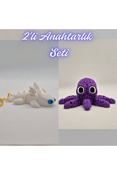 3DAtölyeMaker How to Train Your White Dragon Dragon and Purple Knit Pattern O...