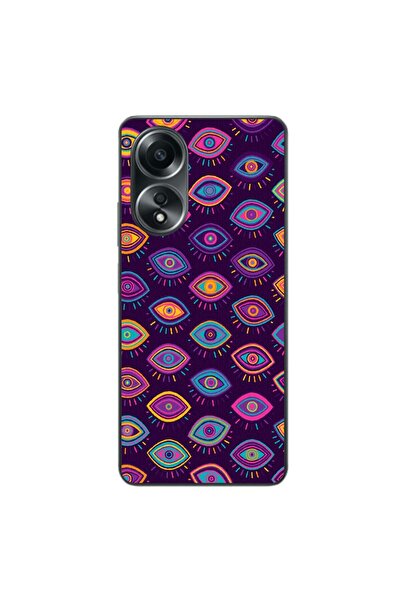 OEM Husa compatibila cu Oppo A58 4G Silicon Gel Tpu Model Tribal Eyes