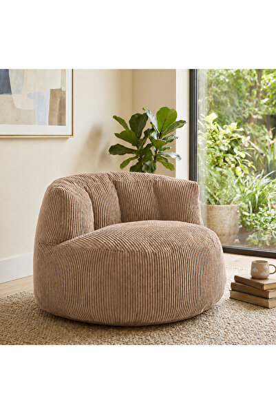 puffiber Premium Yer Pufu Fitilli Kadife Tek Kişilik Relax Koltuk 94x76 Cm