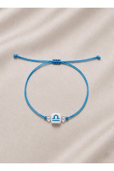 Femenino Libra Zodiac Sign Minimal Adjustable Handmade Bracelet