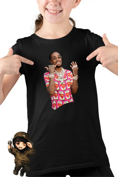 OEM Tricou Copii Fete Quavo Greatness Trap