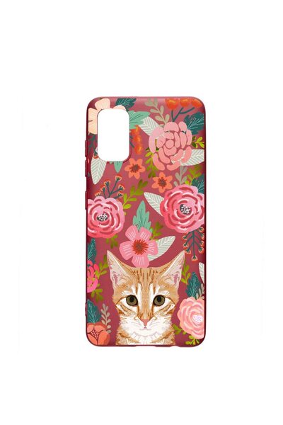 bestcase Husa Silicon Cat and Flowers, compatibila cu Huawei P Smart (2021), ...
