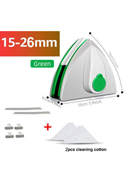 Choice3 15-26mm Double Sided Magnet Windows Cleaner Automatic Drainage Wiper ...