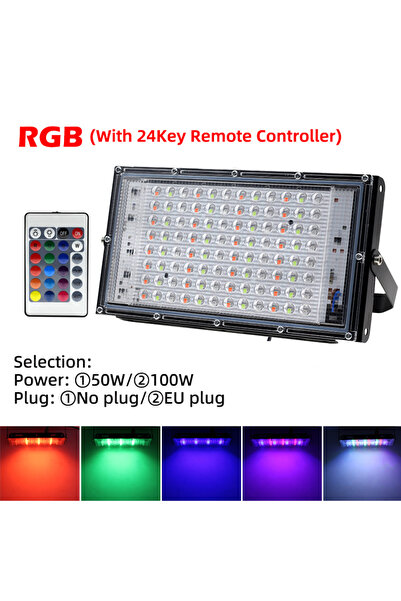 choice2 كشاف LED RGB بقوة 50 واط بدون قابس، 50 واط 100 واط، يعمل بجهد 220 فول...