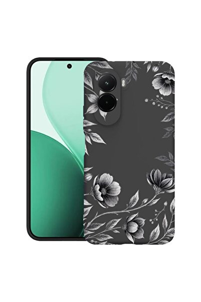 bestcase ¬Æ Husa TPU Ultra Slim Compatibila cu Poco M7, Black Floral, 3119618...