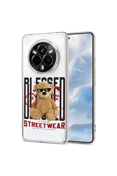 bestcase Husă pentru Realme 14 Pro 5G, BestCase® Silicon transparent 2MM, Urs...