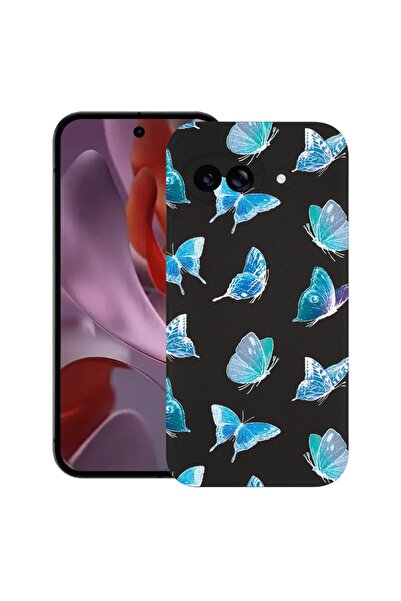 bestcase Husă pentru Google Pixel 9a, Model fluture, Silicon subțire de 0.8MM...