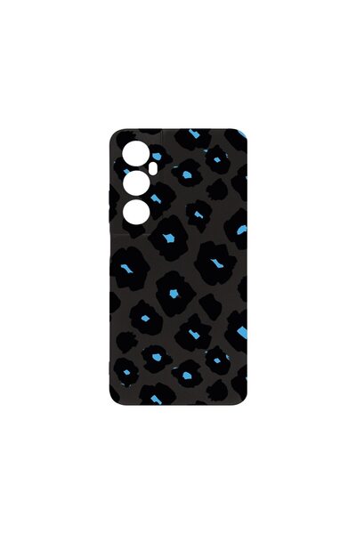 bestcase Λεπτή Θήκη Σιλικόνης 0.8MM, Συμβατή με Realme C65, Μπλε Σχέδιο Λεοπά...
