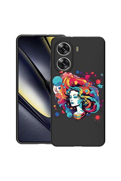 bestcase Husă pentru Poco X7 Pro 5G, Culori de vis - Femeie, Silicon subțire ...