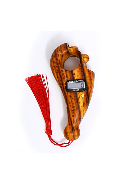 Choice7 Golden nanmu color Mini Hand Counter Portable Digital Beads Counter L...