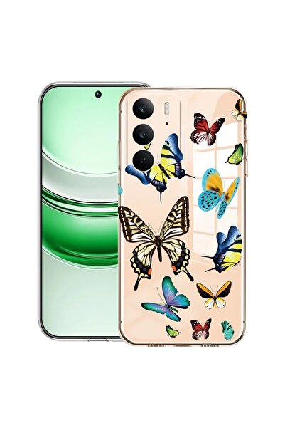 bestcase ¬Æ Husa Clear Silicon pentru Realme C71, Beautiful Color Butterflies...
