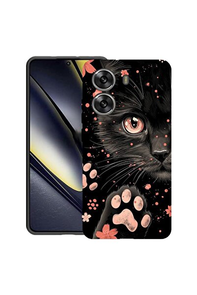 bestcase ¬Æ Husa TPU Ultra Slim Compatibila cu Poco X7 Pro 5G, Black Cat, 199...