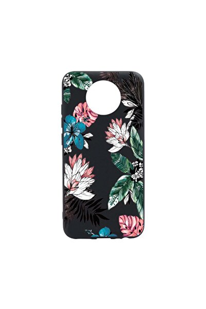 bestcase Husa Silicon Tropical Flowers, compatibila cu Nokia 3.4, rezistenta ...