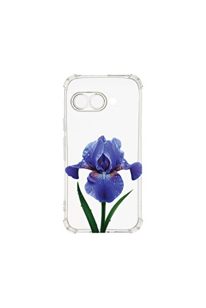 bestcase Противоударен калъф, съвместим с Google Pixel 9a, Флорален - Ирис, 1...