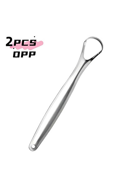 Choice1 2PCS OPP Tongue Coating Cleaning Stainless Steel Tongue Scraper Halit...