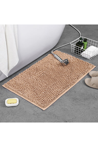 Choice10 400MMx600MM Khaki color Chenille bath mat rectangular bath blanket f...