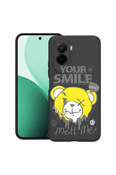 bestcase Υπέρλεπτη Θήκη TPU Συμβατή με Poco M7, με σχέδιο Αρκουδάκι  "Ο Χαμόγ...